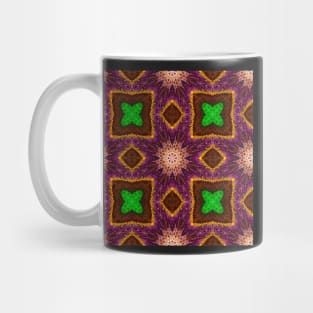 Green Blue Purple Peacock Feather Colors Pattern 11 Mug